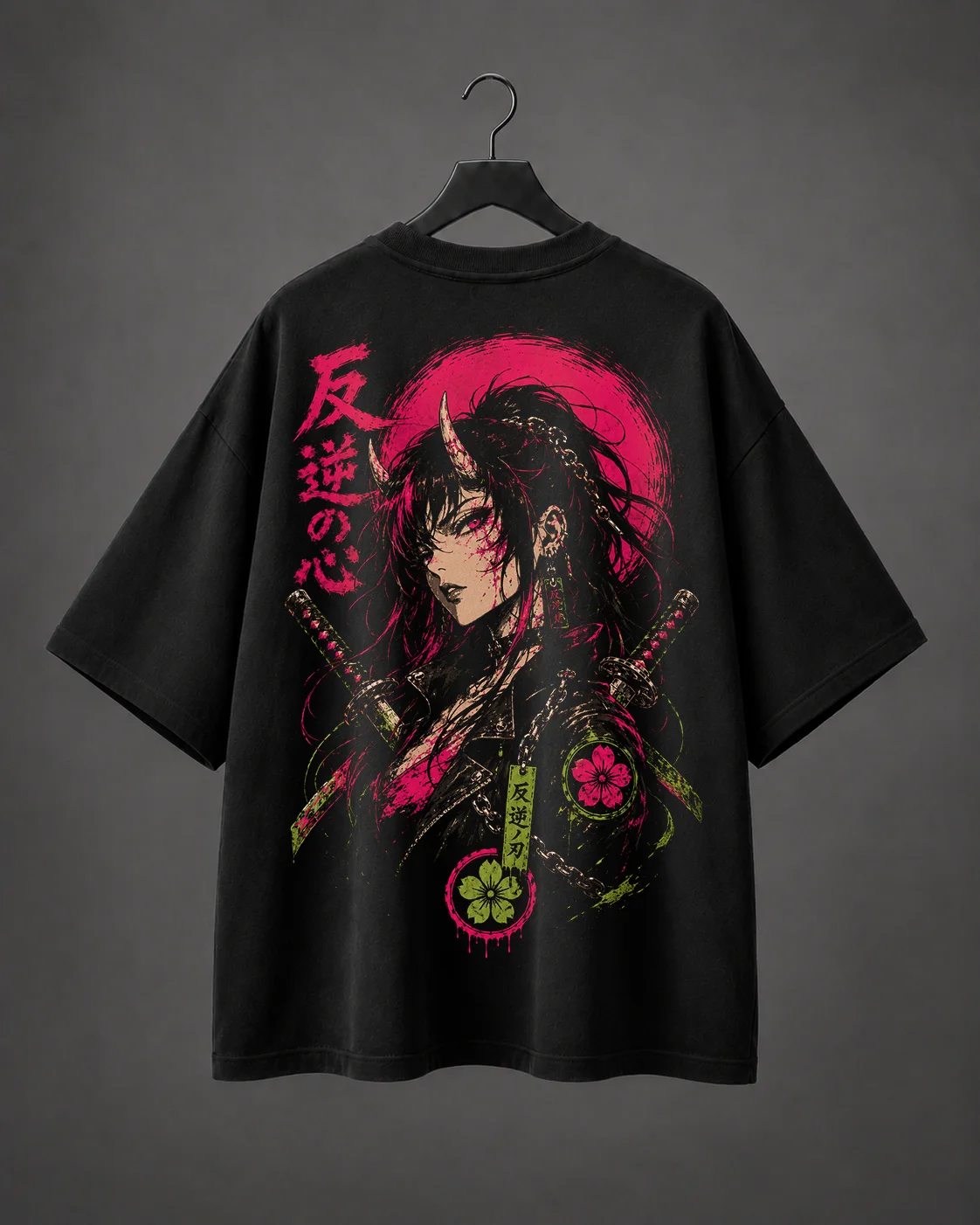 Camiseta Oversized Neon Oni