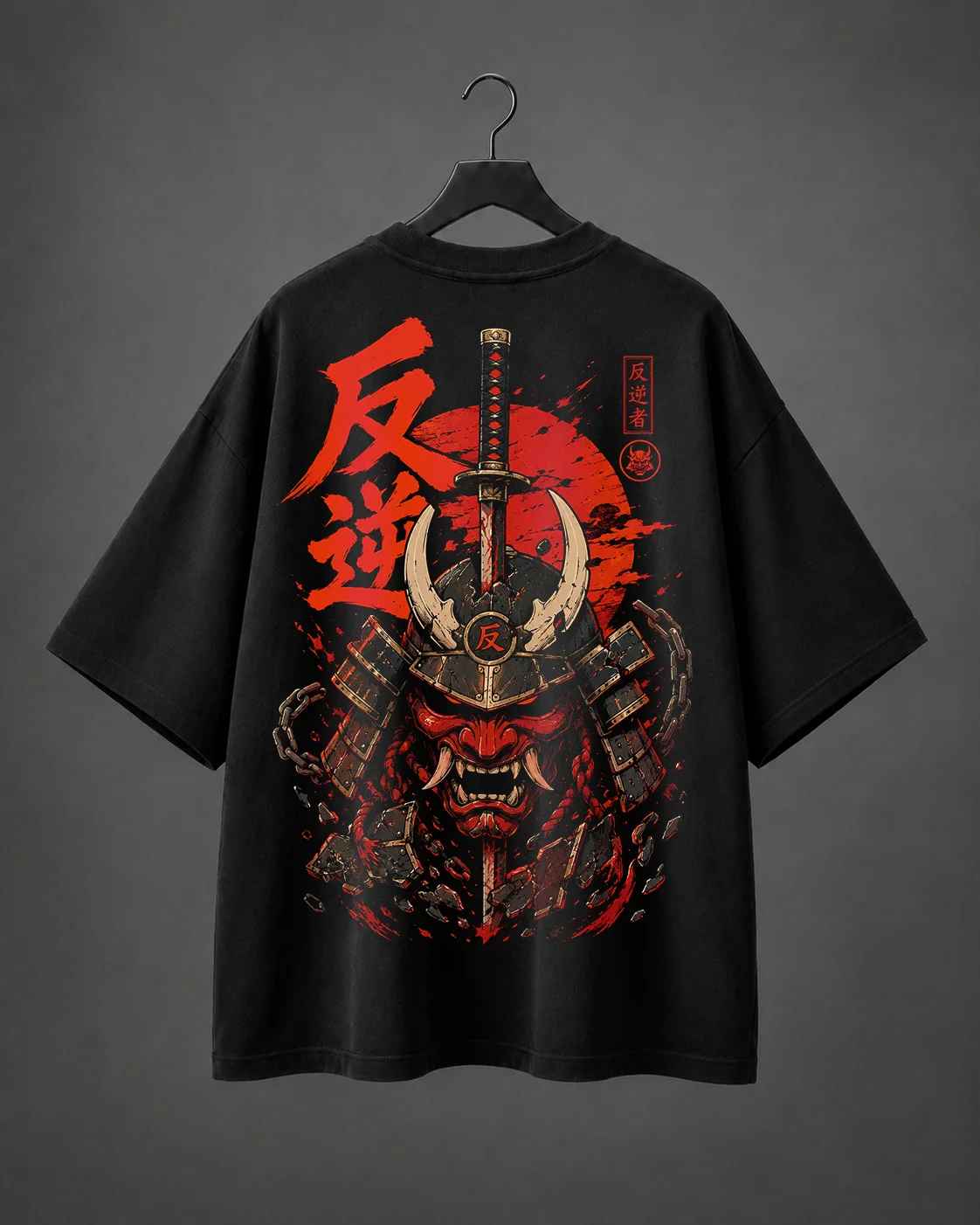 Camiseta Oversized Rebel Oni