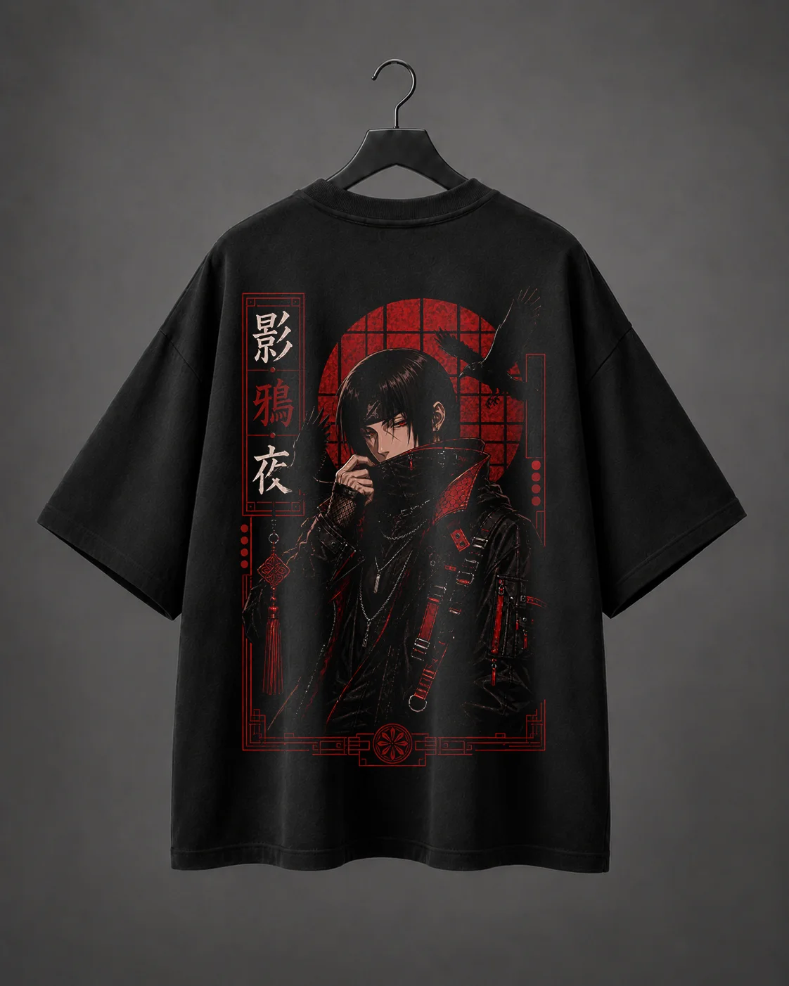 Camiseta Oversized Red Silence