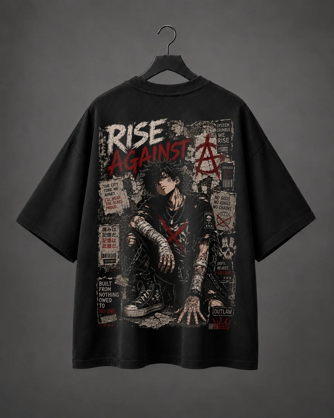 Camiseta Oversized Rise Against