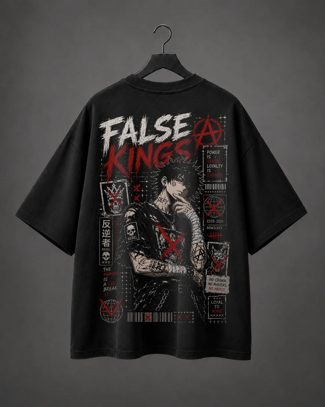 Camiseta Oversized False Kings