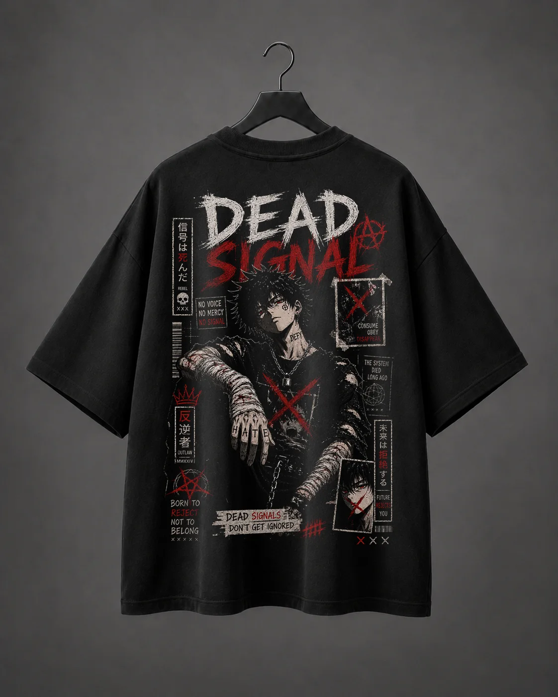 Camiseta Oversized Dead Signal