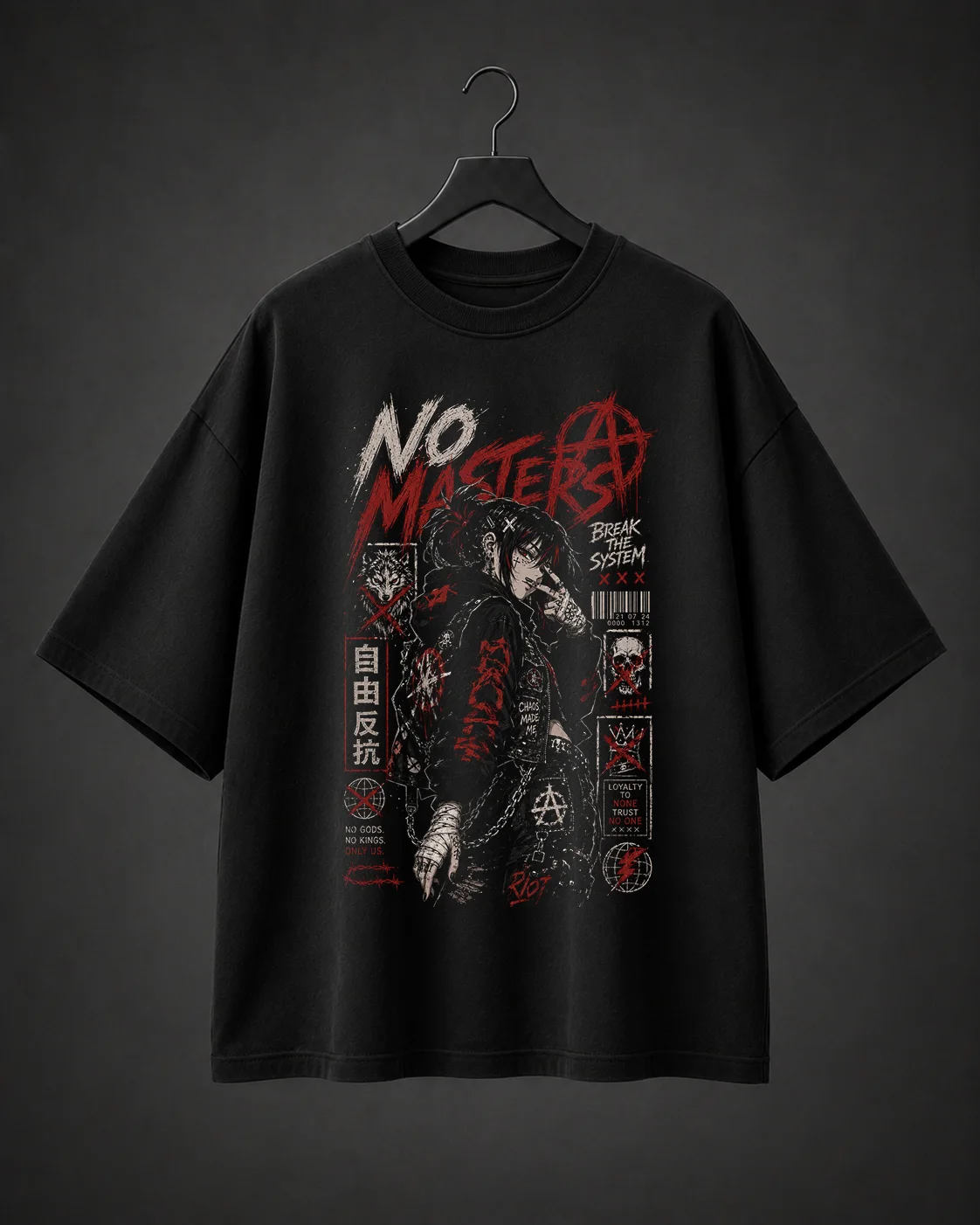 Camiseta Básica Oversized No Masters