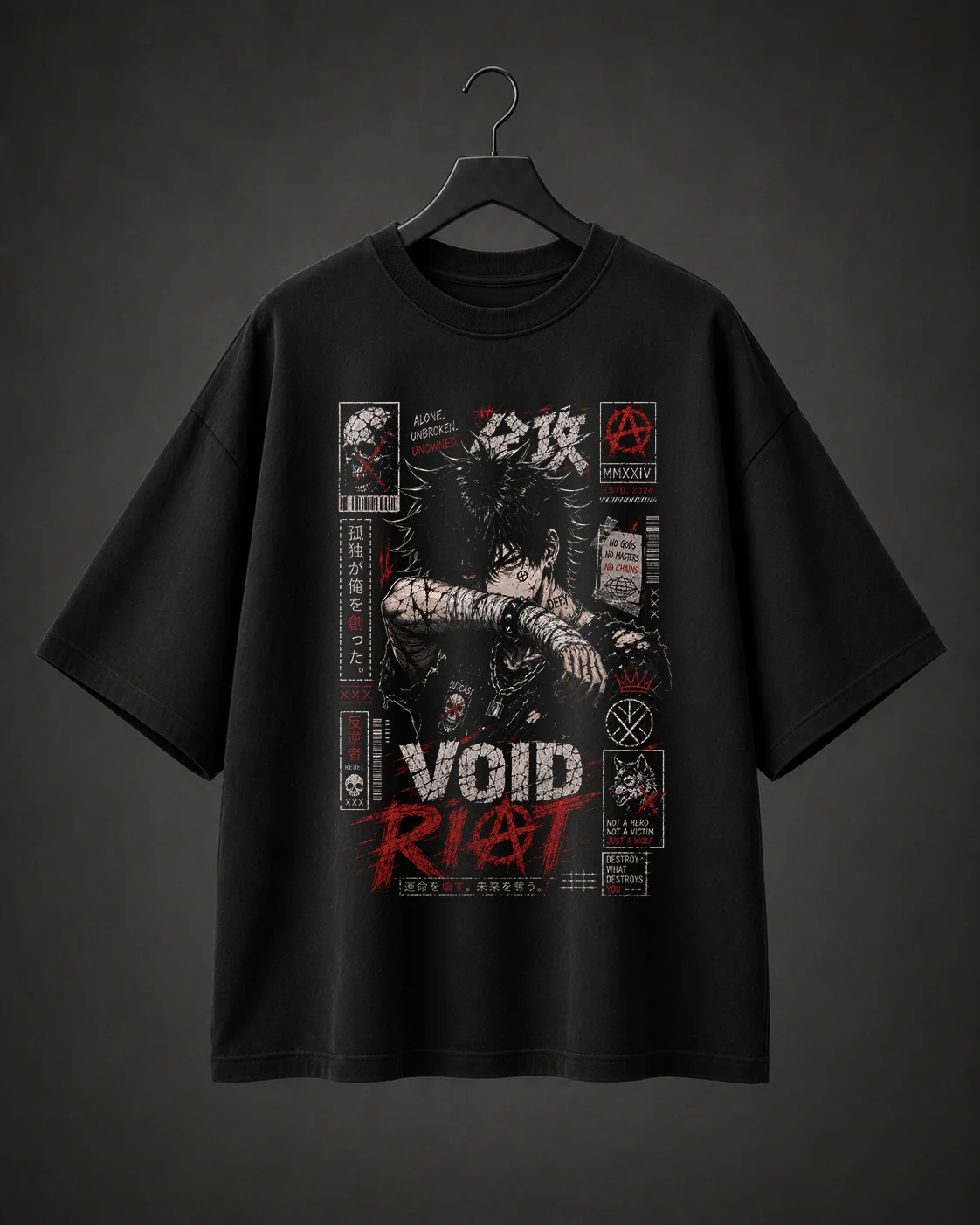 Camiseta Básica Oversized Void Riot