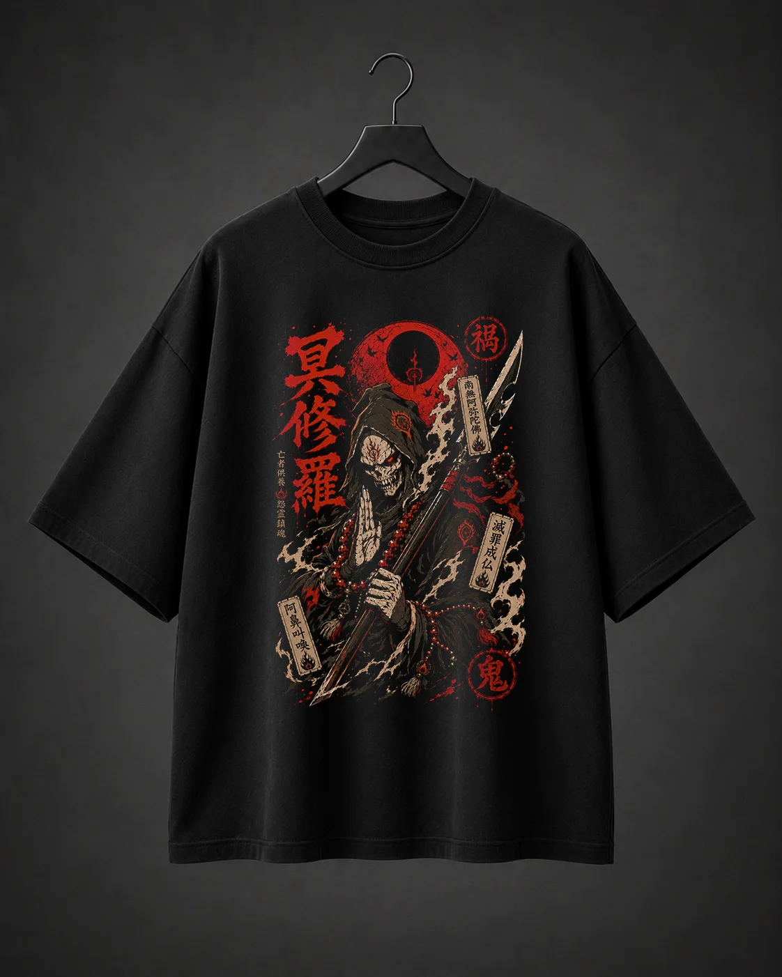 Camiseta Básica Oversized Oni Reaper
