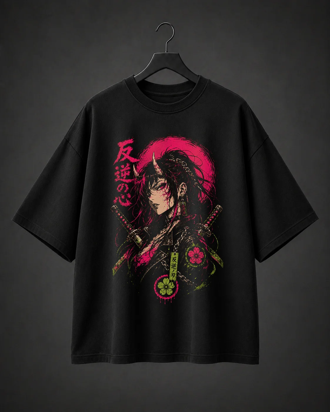Camiseta Básica Oversized Neon Oni