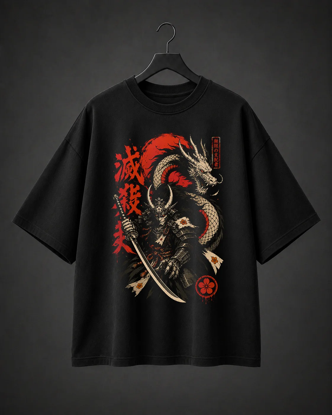 Camiseta Básica Oversized Dragon Shogun