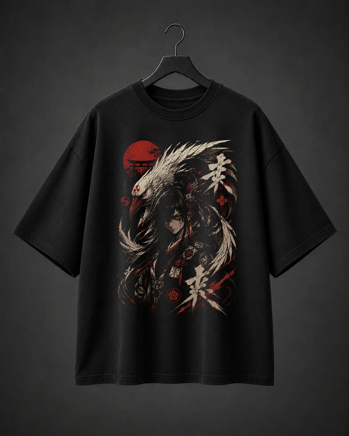 Camiseta Básica Oversized Shadow Guardian