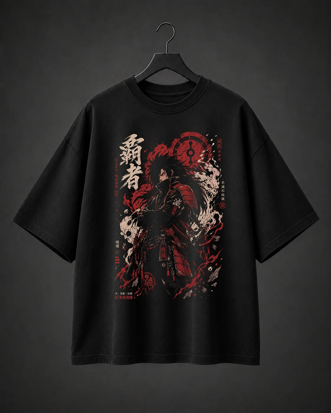 Camiseta Básica Oversized Blood Shogun