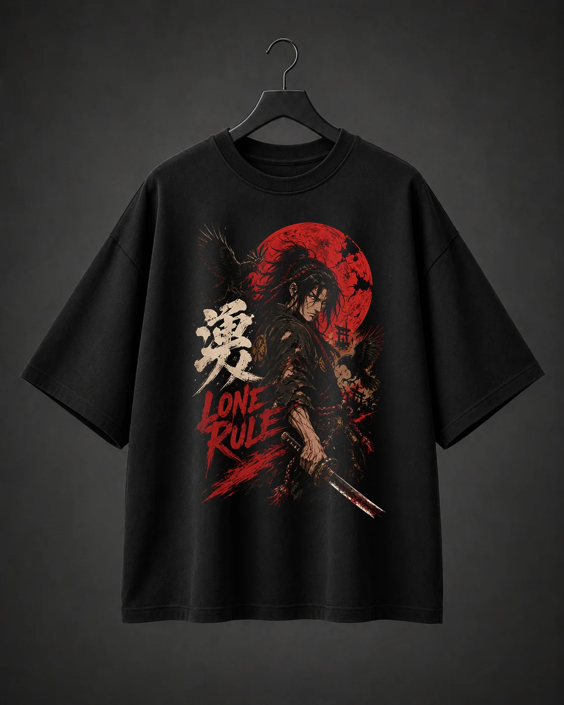Camiseta Básica Oversized Lone Rule