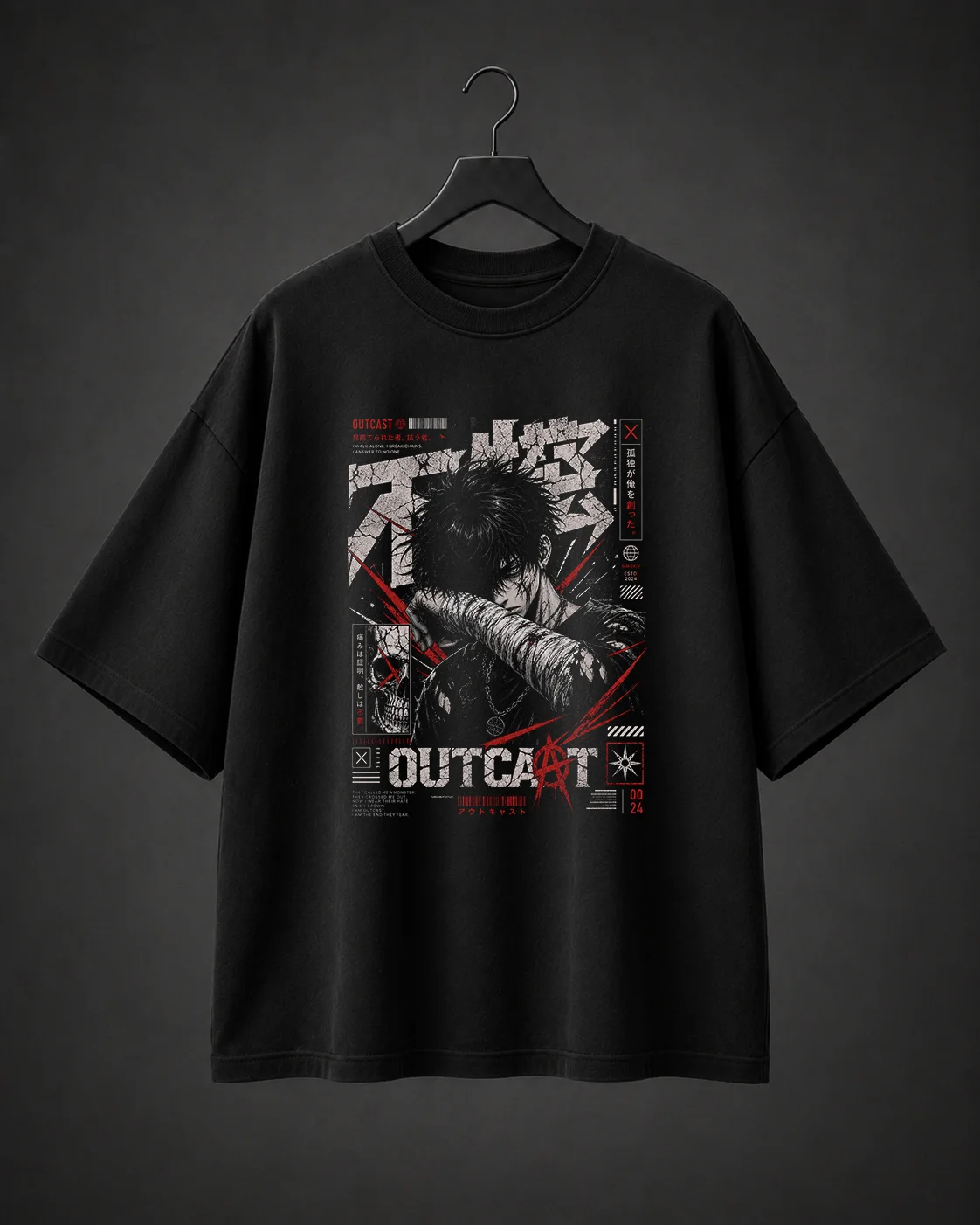 Camiseta Básica Oversized Outcast