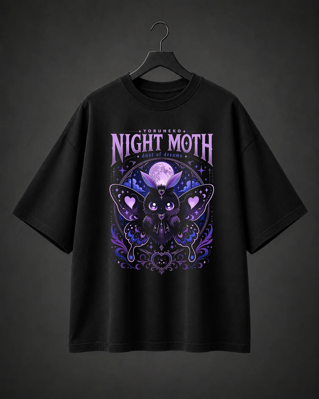 Camiseta Básica Oversized Night Moth