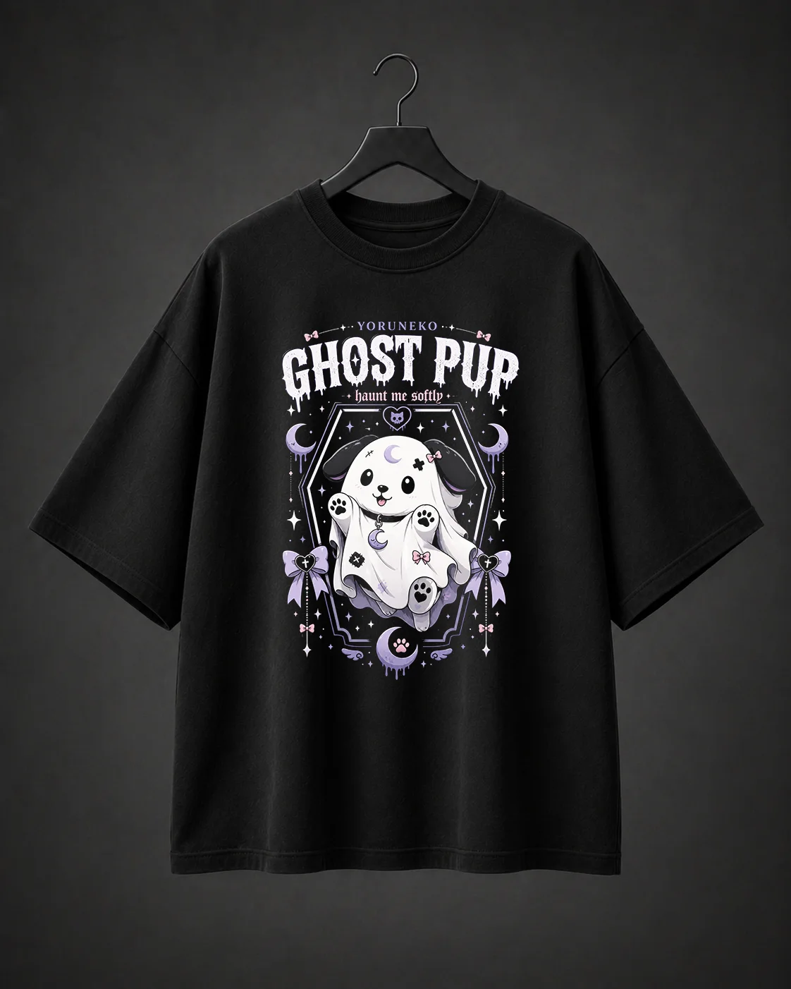 Camiseta Básica Oversized Ghost Pup