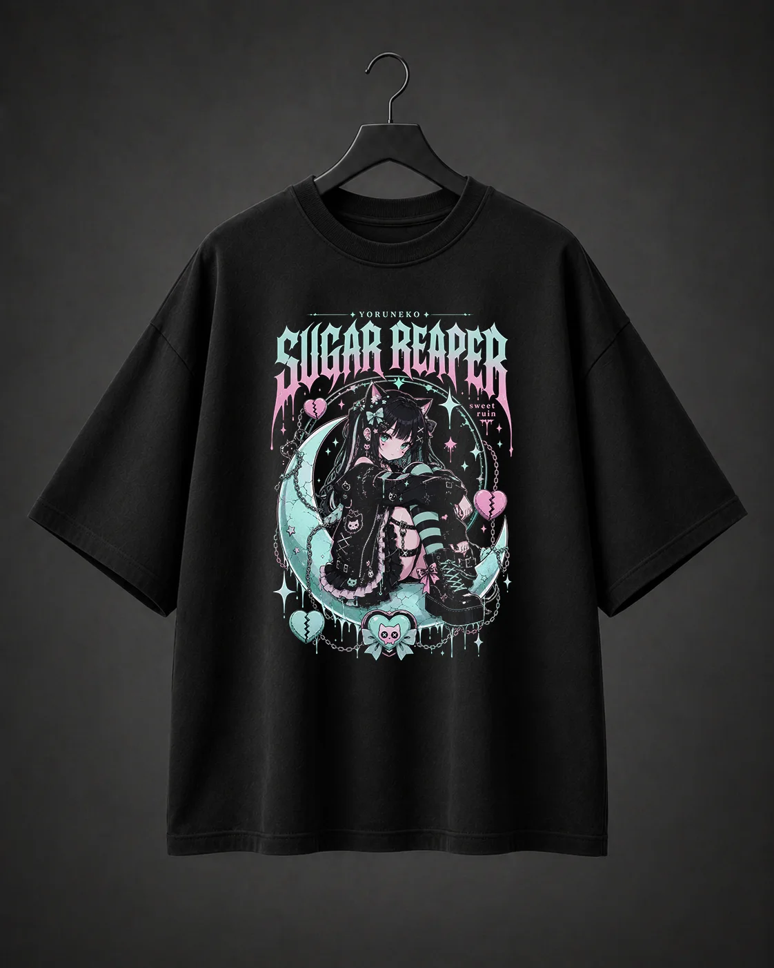 Camiseta Básica Oversized Sugar Reaper