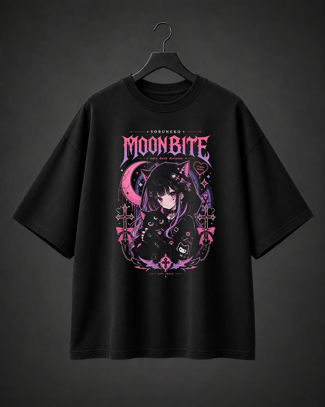 Camiseta Básica Oversized Moon Bite