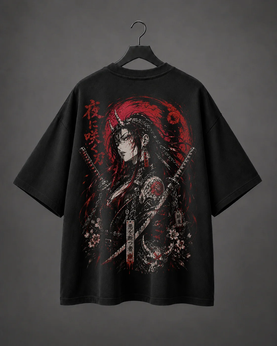 Camiseta Oversized Red Tsukikage