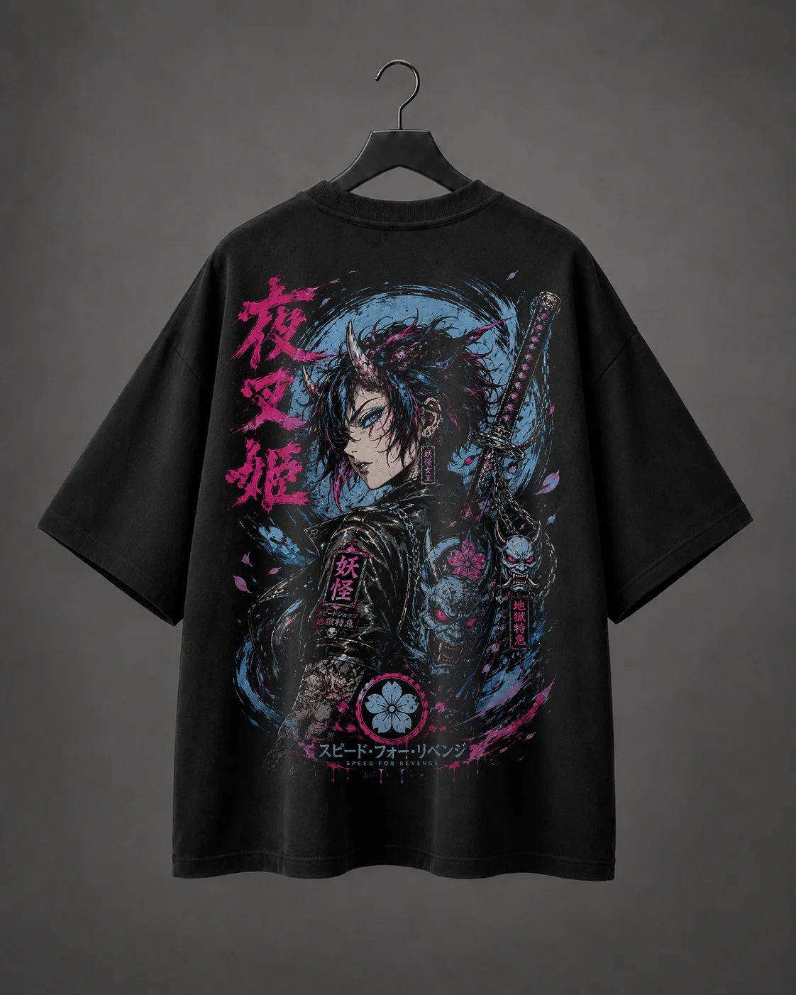 Camiseta Oversized Oni Revenge