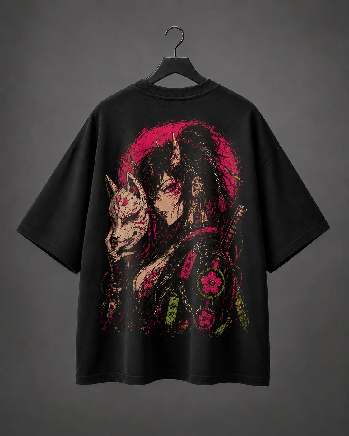 Camiseta Oversized Kitsune Venom