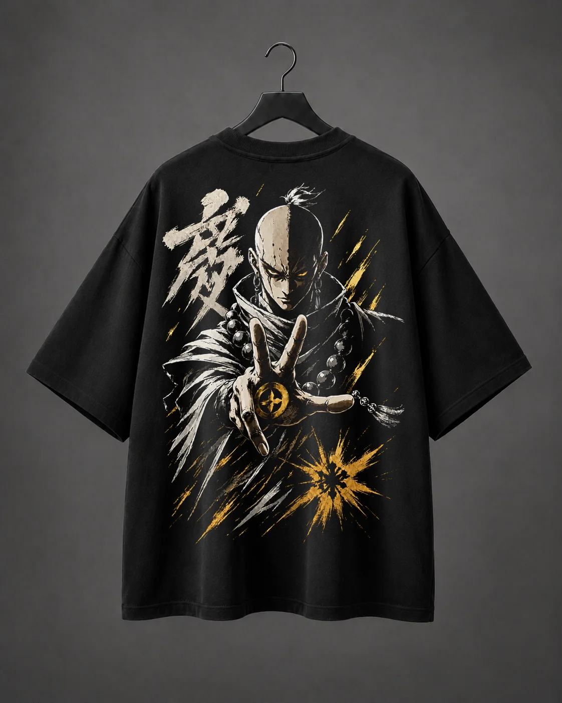 Camiseta Oversized Golden Monk