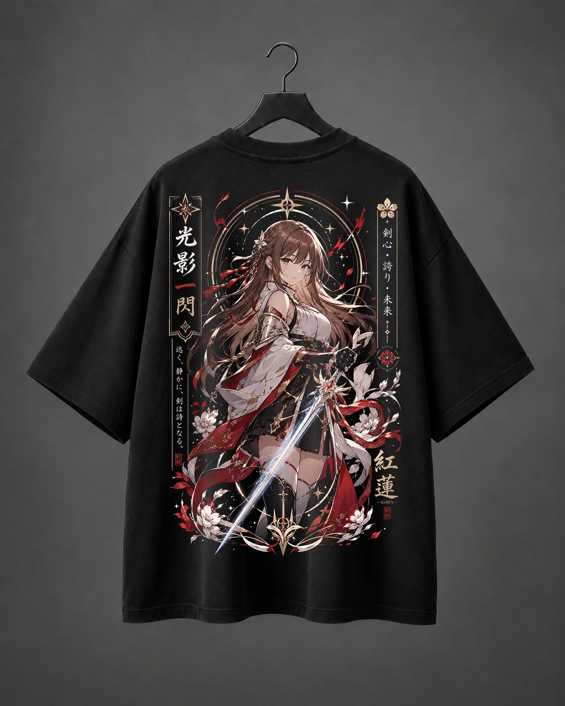 Camiseta Oversized Crimson Oath