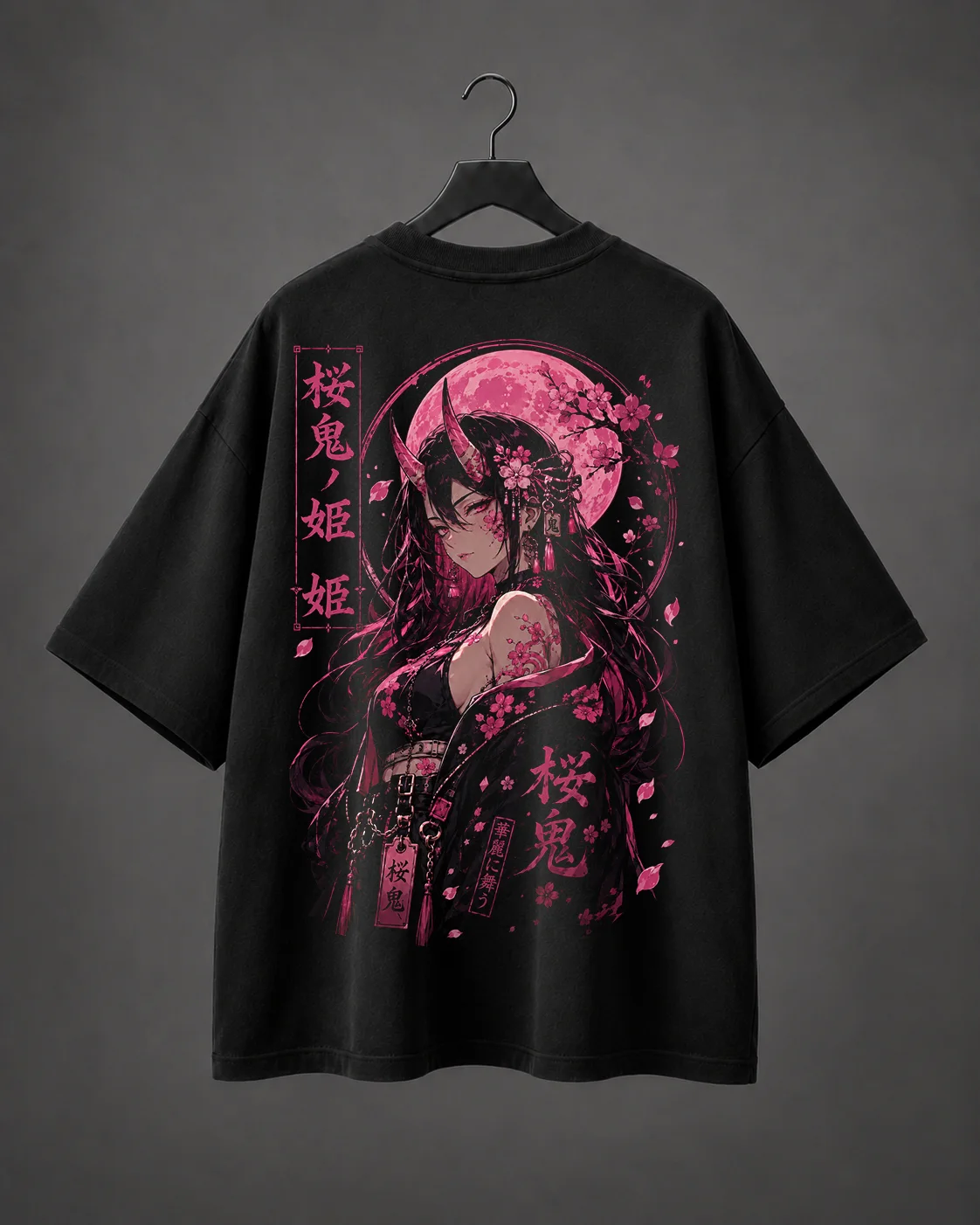 Camiseta Oversized Sakura Horns