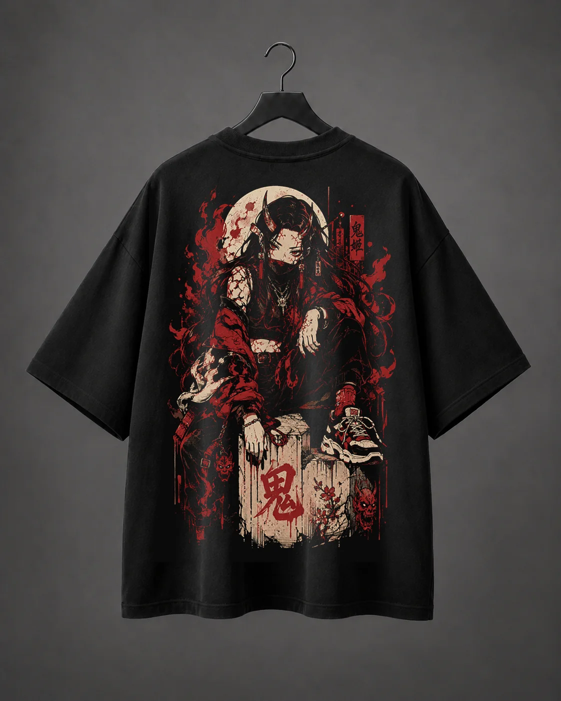 Camiseta Oversized Akai Oni