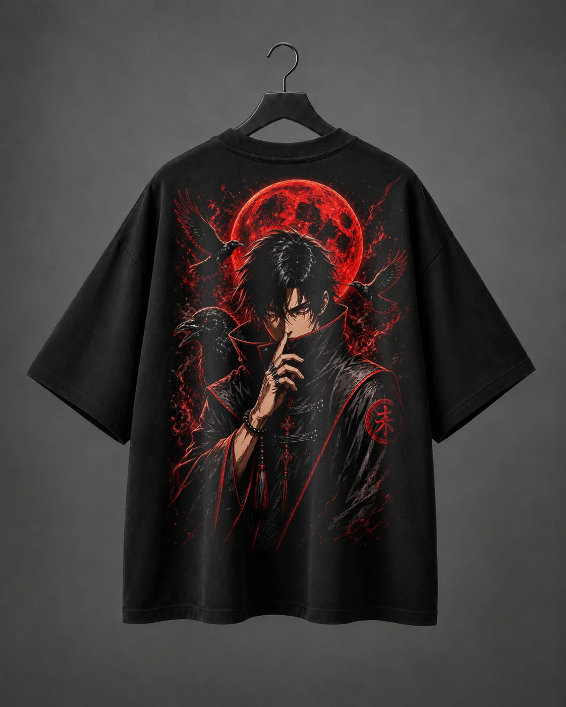 Camiseta Oversized Kurotsuki Raven