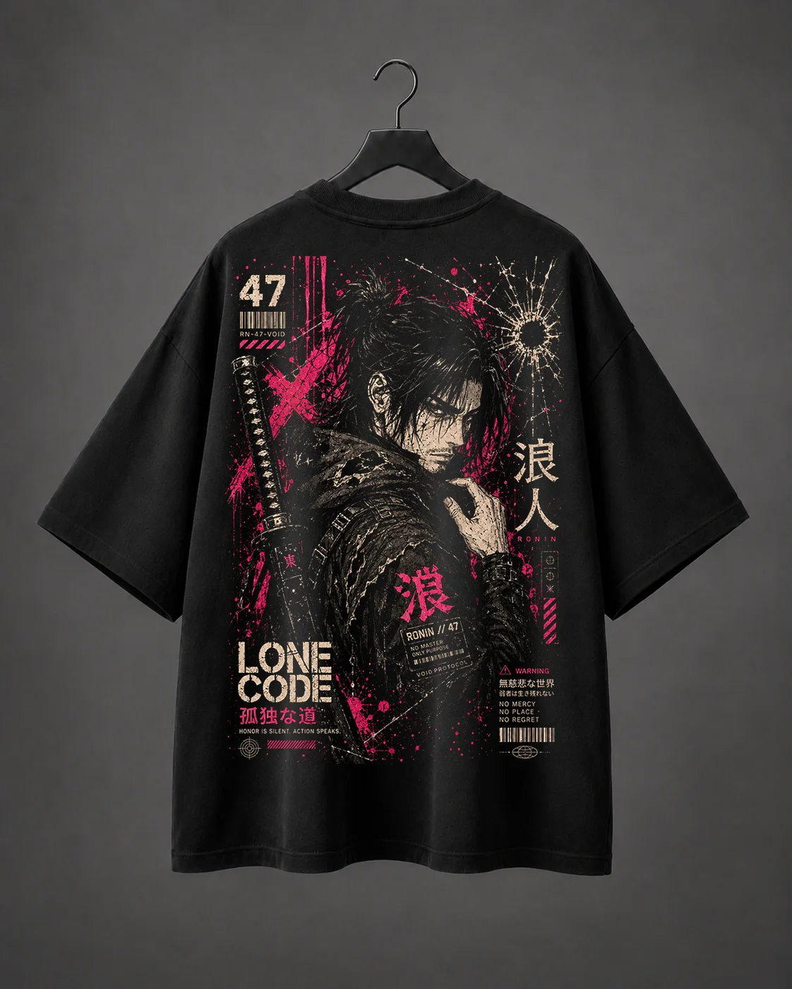 Camiseta Oversized Ronin Void 47