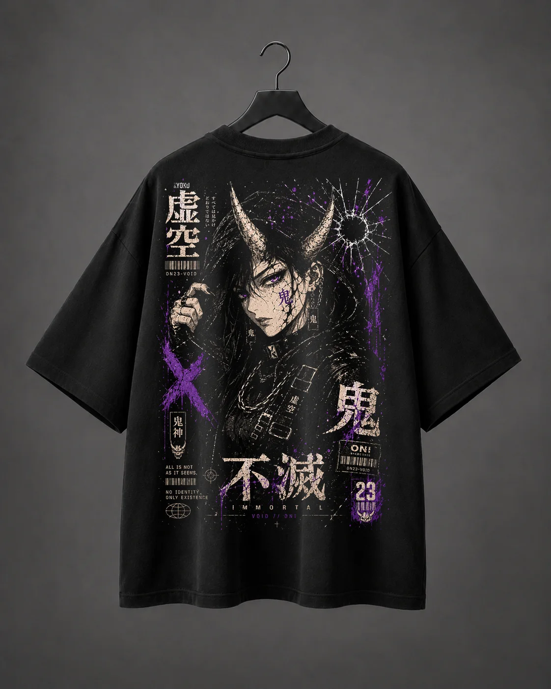 Camiseta Oversized Fumetsu Oni