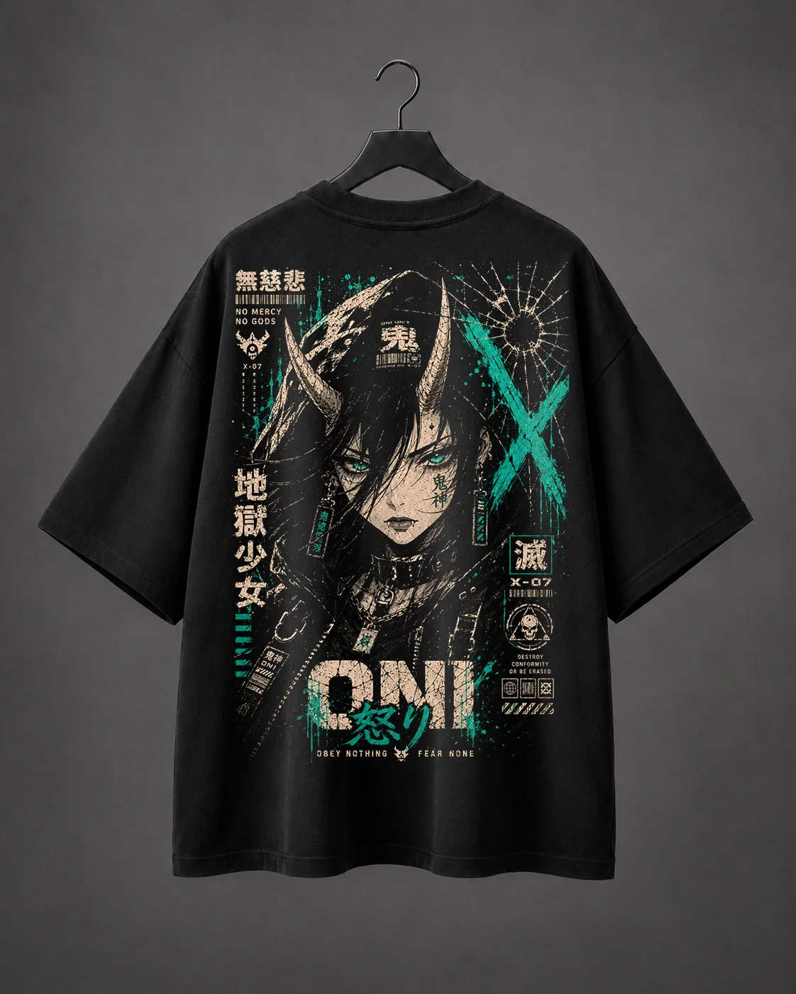 Camiseta Oversized Oni Zero
