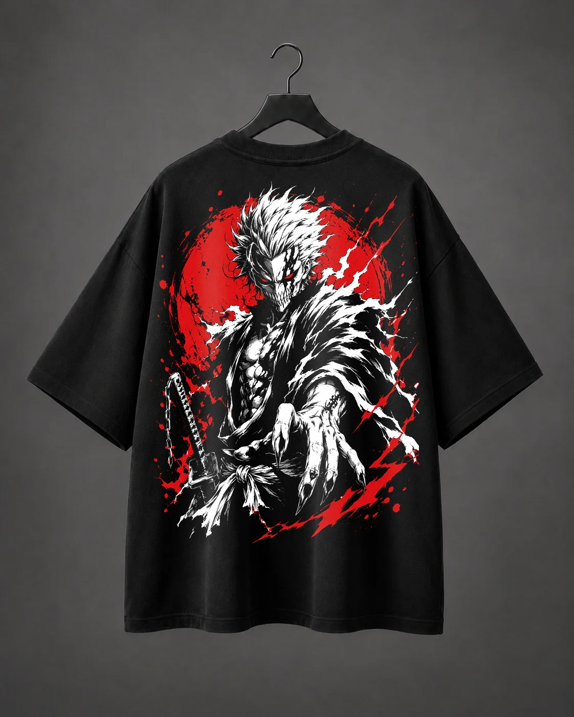 Camiseta Oversized Hollow Akuma