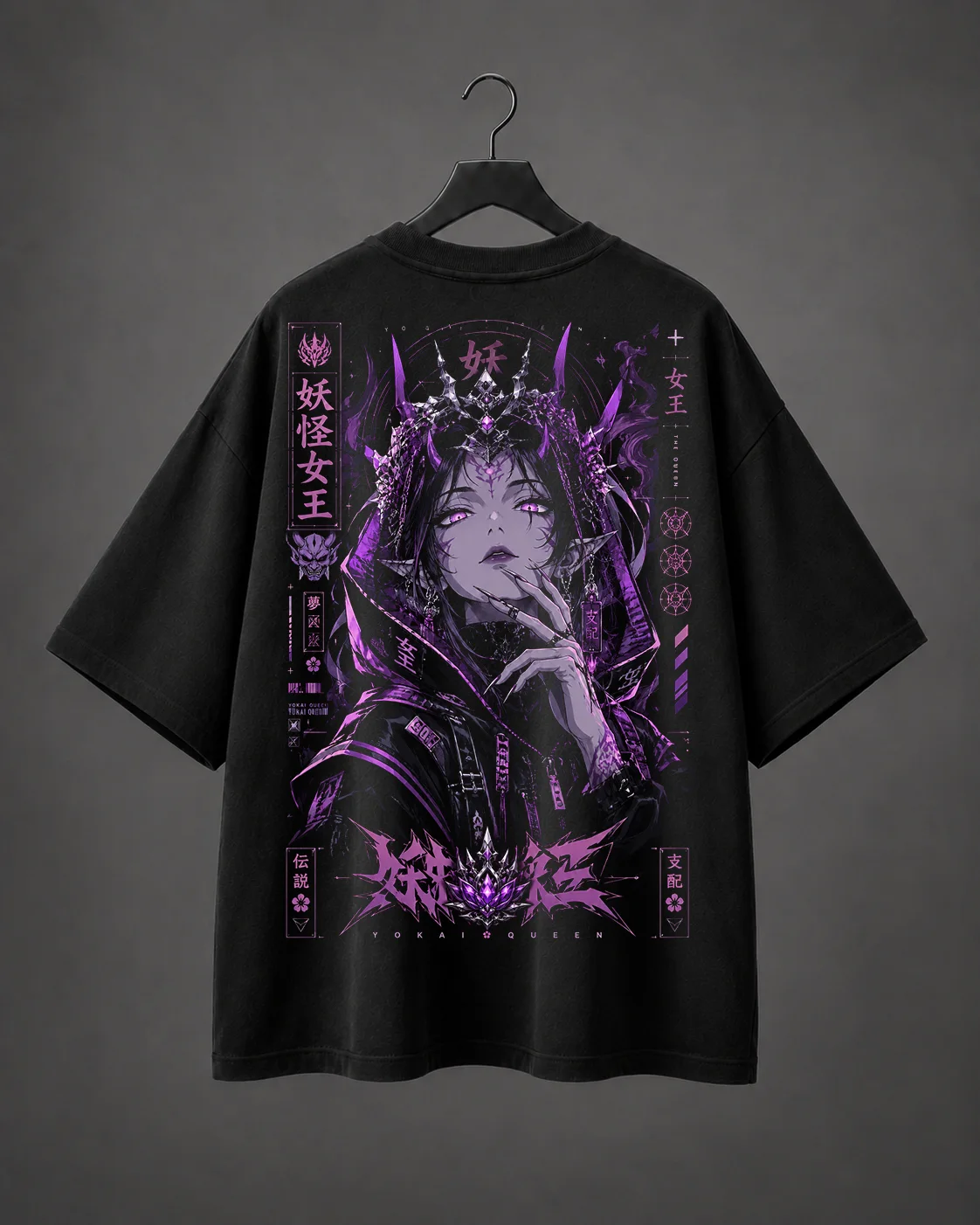 Camiseta Oversized Yokai Queen