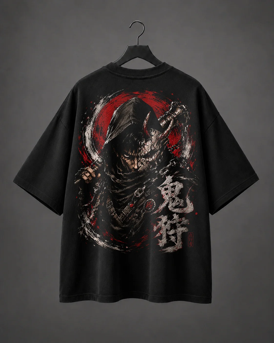 Camiseta Oversized Oni Hunter