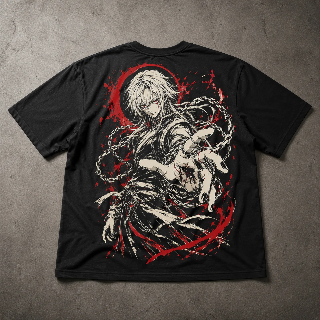 Camiseta Oversized Crimson Chain