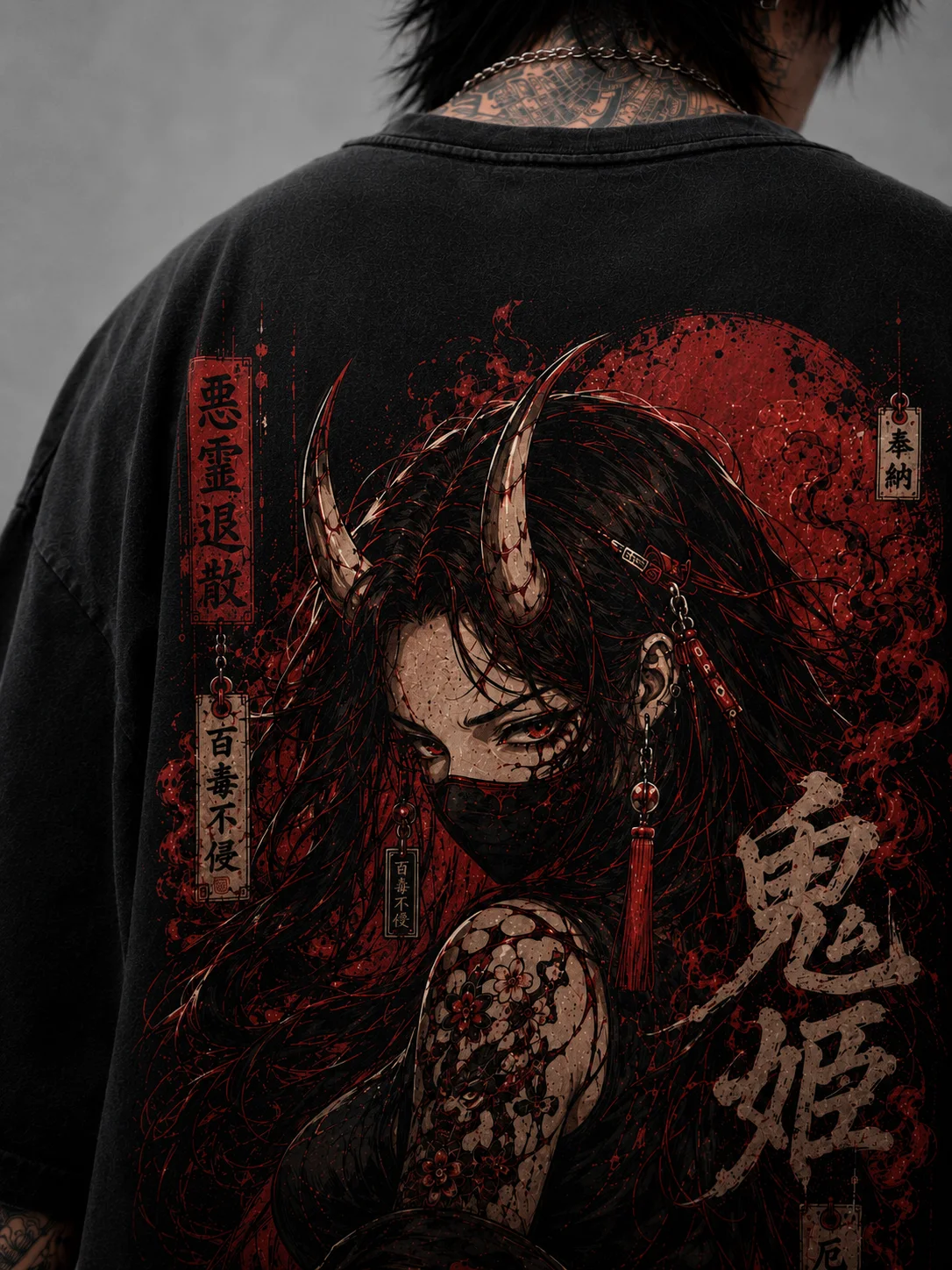 Camiseta Oversized Akai Oni Mod.03